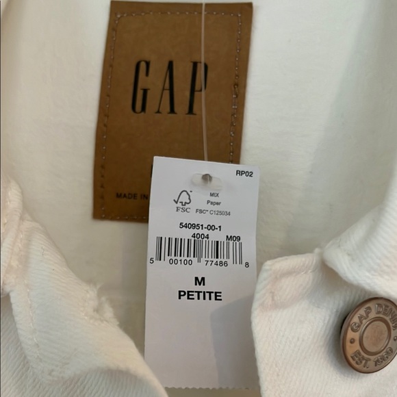 GAP Icon Women's White Denim Jacket - Picture 2 of 3